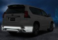 Спойлер заднього бампера Modellista LC150 Prado 17+ (у колір, під парктронік)